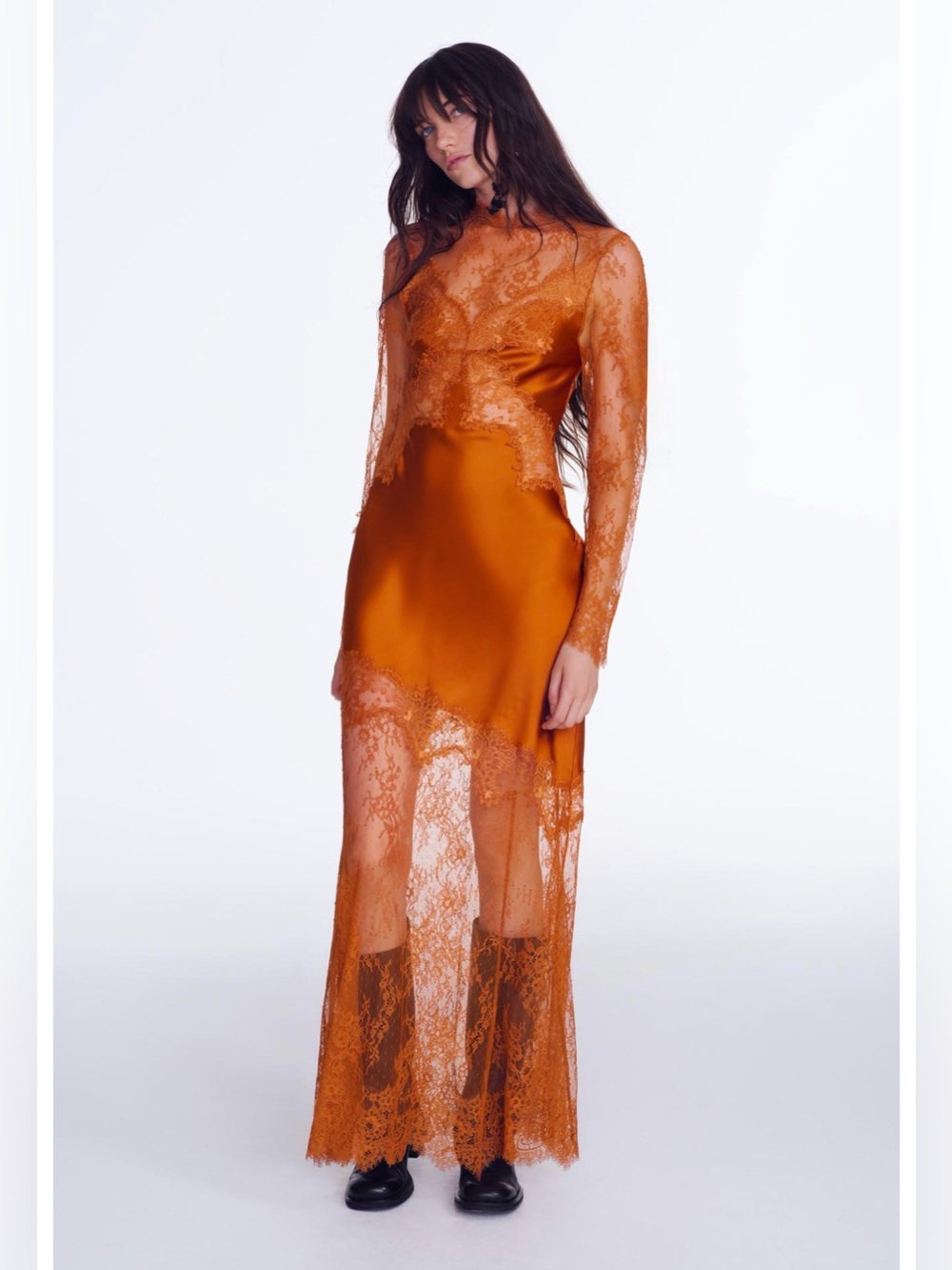 ZARA ZW COLLECTION LACE
SATIN DRESS